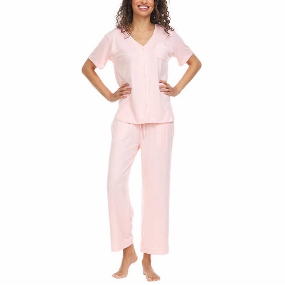 Flora Nikrooz Ladies' Button Front 2-piece PJ Set - Picture 2 of 7